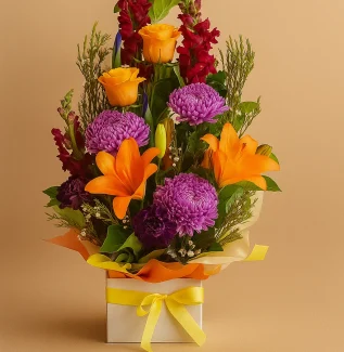 custom bright flower arrangement Designer's choice