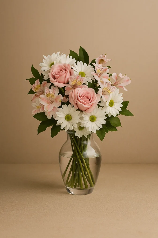 vase flower arrangement