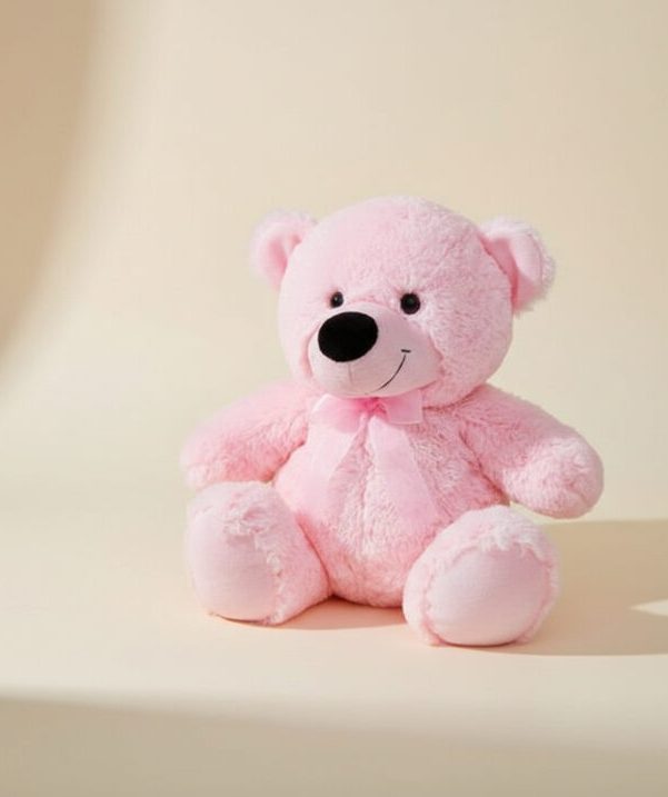 Medium teddy bear pink or blue soft plush gift for delivery in Gold Coast