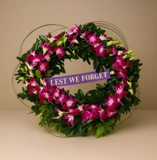 "Lest We Forget" - Anzac Wreath
