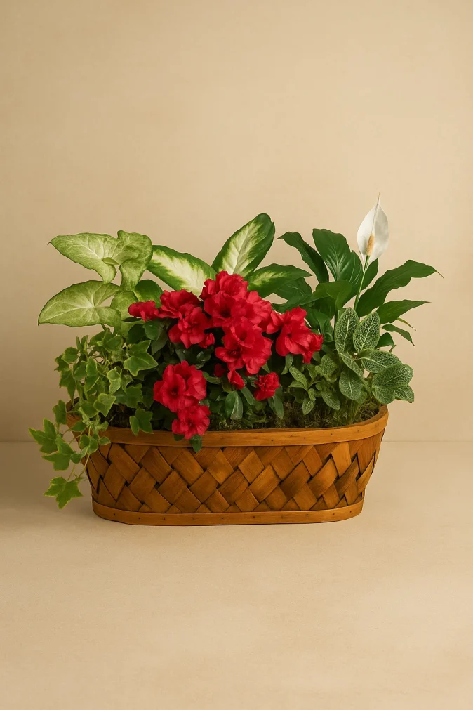 Basket Mix Of Plants