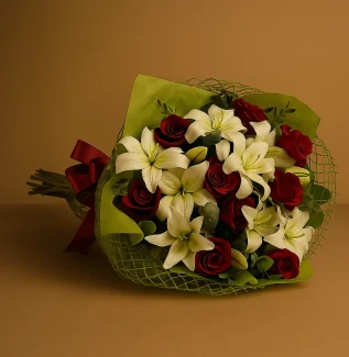 Roses And Lilies Bouquet
