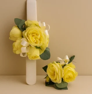 Designer choice wrist corsage and buttonhole set with fresh flowers Gold Coast