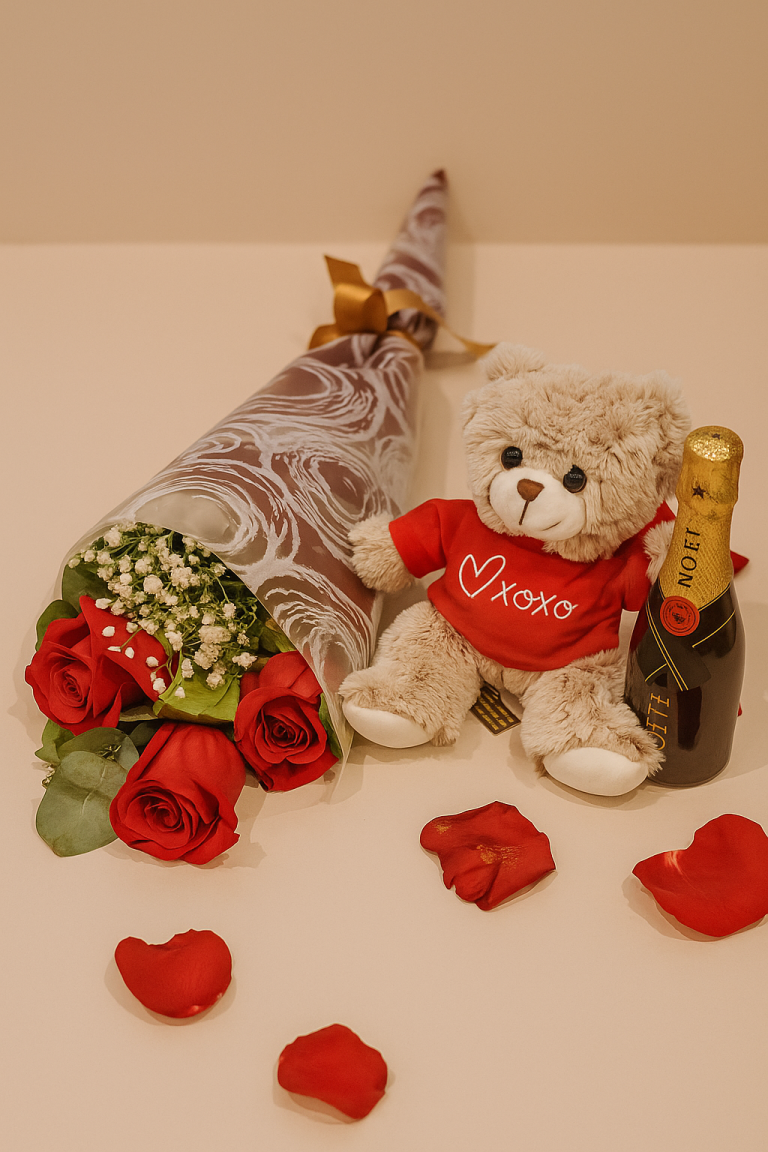 roses bear and piccolo