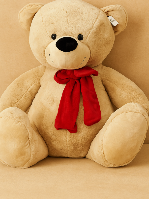 Large 80cm plush teddy bear gift add-on for flower delivery