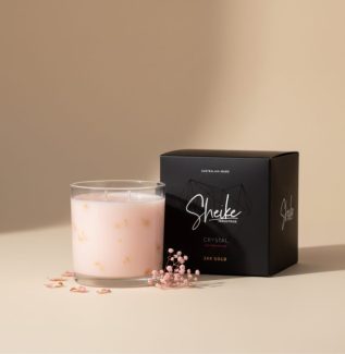 24 gold candle Gold Coast add-on for flower delivery