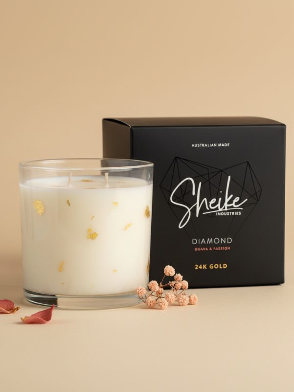 24 gold candle Gold Coast add-on for flower delivery