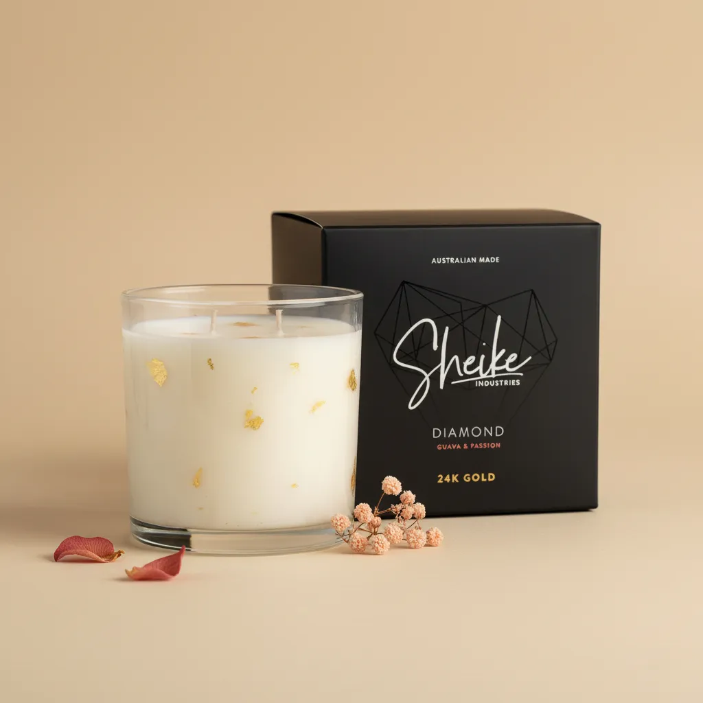 24 gold candle Gold Coast add-on for flower delivery