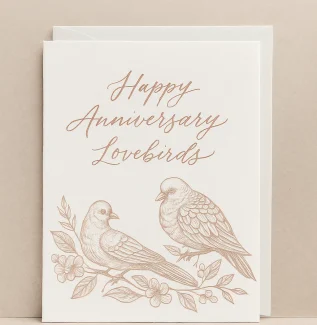 Happy Anniversary Greeting Card Flowers of Southport