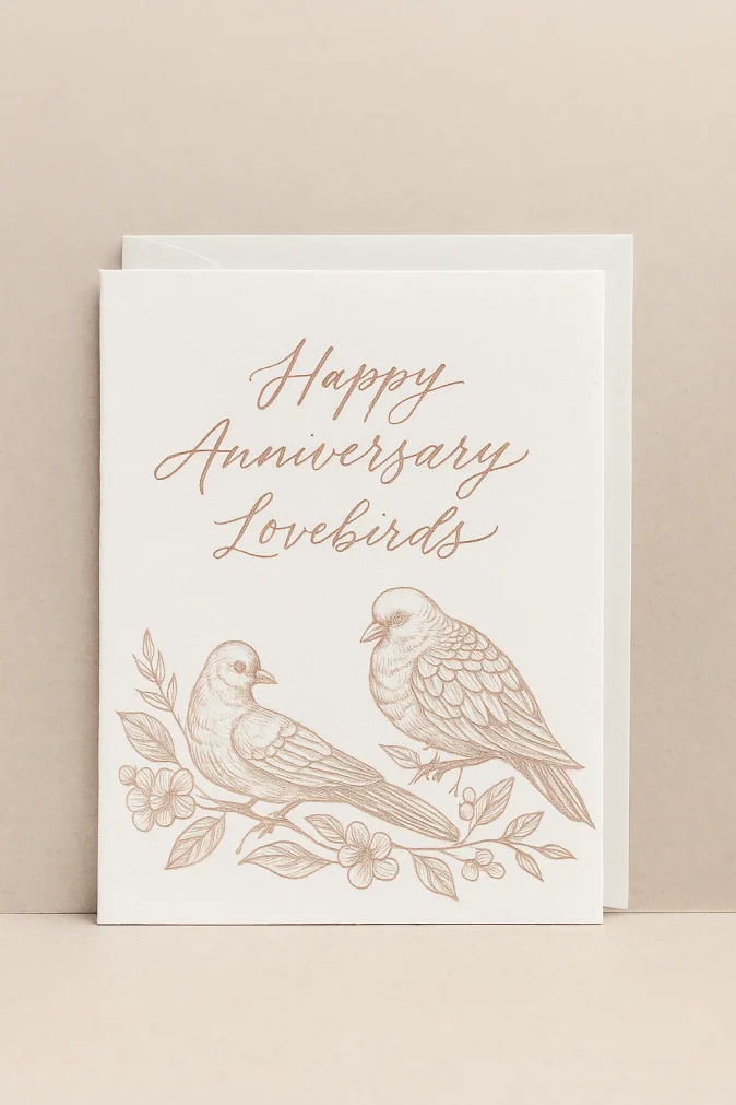 Happy Anniversary Greeting Card Flowers of Southport