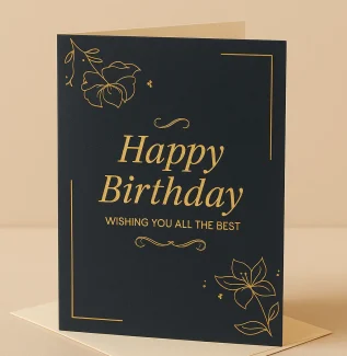 Happy Birthday Greeting Card Flowers of Southport