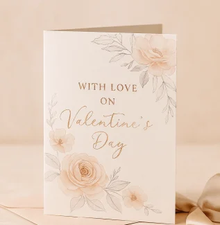 Valentine's Day Greeting Card Flowers of Southport