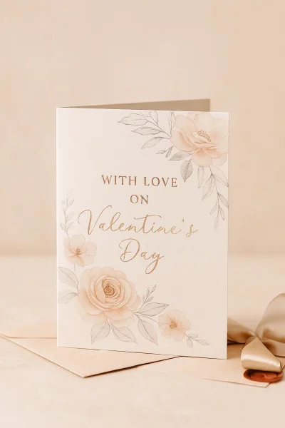 Valentine's Day Greeting Card Flowers of Southport