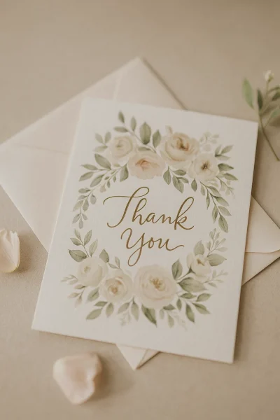 Thank You Valentine's Day Greeting Card Flowers of Southport