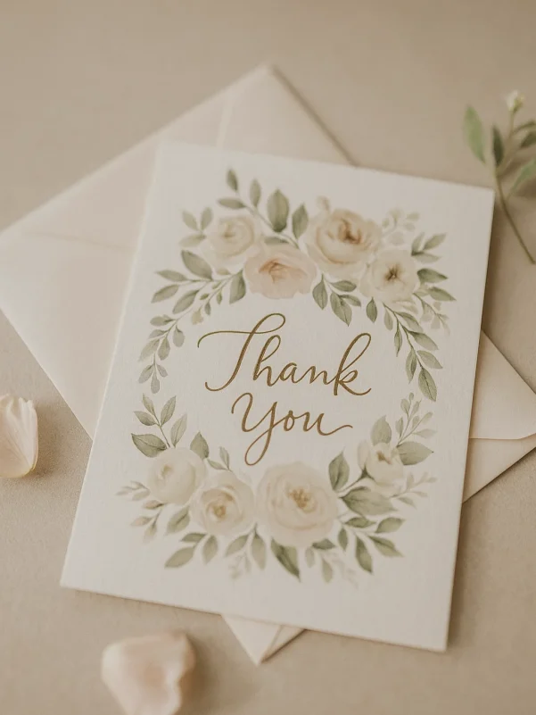 Thank You Valentine's Day Greeting Card Flowers of Southport