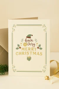 Merry Christmas Greeting Card Flowers of Southport