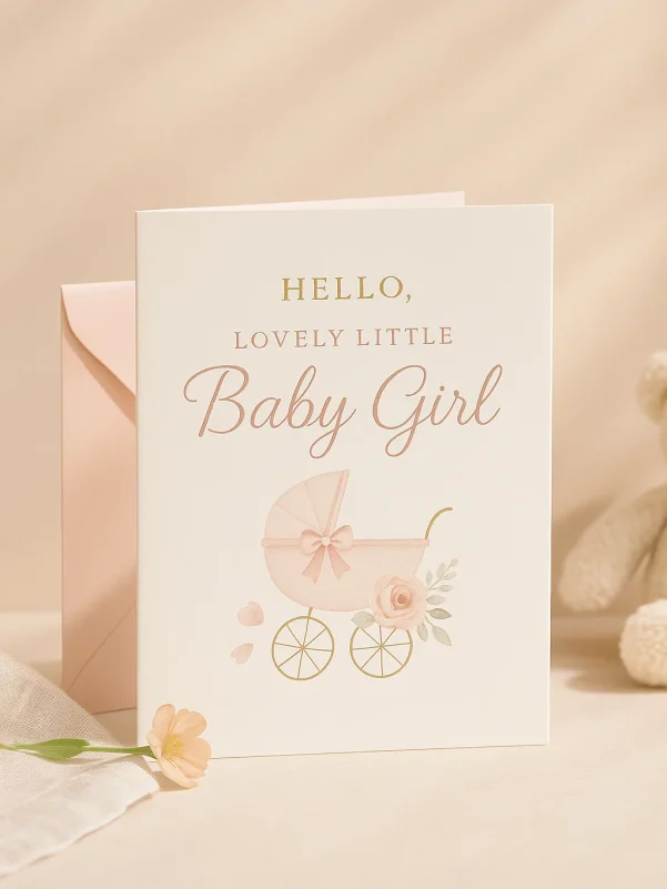 Greeting Cards - New Baby Girl