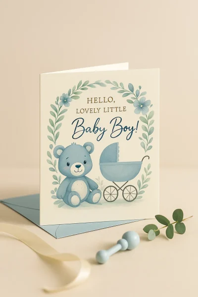 Greeting Cards - New Baby Boy