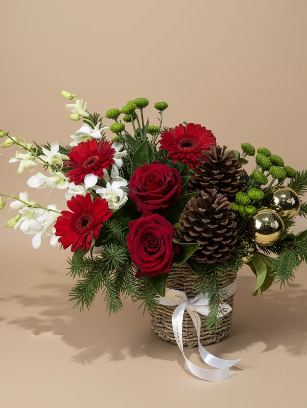 Noël Christmas floral arrangement - Flowers of Southport, Gold Coast