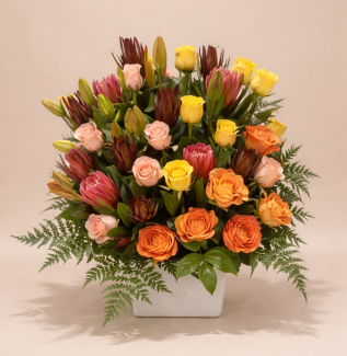 Australian native flower arrangement Gold Coast florist same day delivery with fresh seasonal native blooms