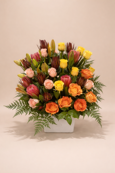 Australian native flower arrangement Gold Coast florist same day delivery with fresh seasonal native blooms