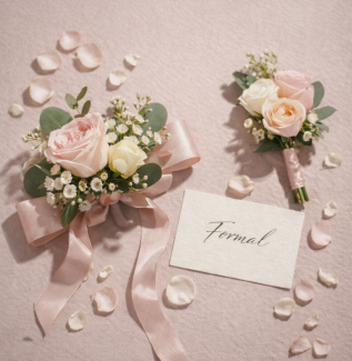 Formal flowers including corsages and boutonniere for special events Gold Coast