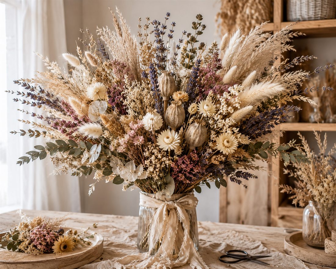 DIY dried flower bouquet - Gold Coast guide from Flowers of Southport