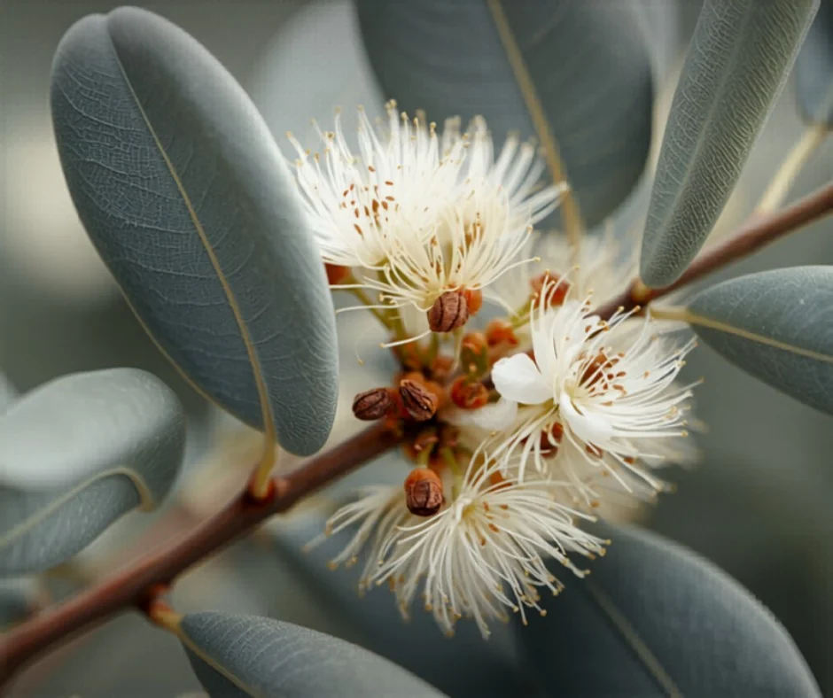 Eucalyptus gum blossom foliage gold coast