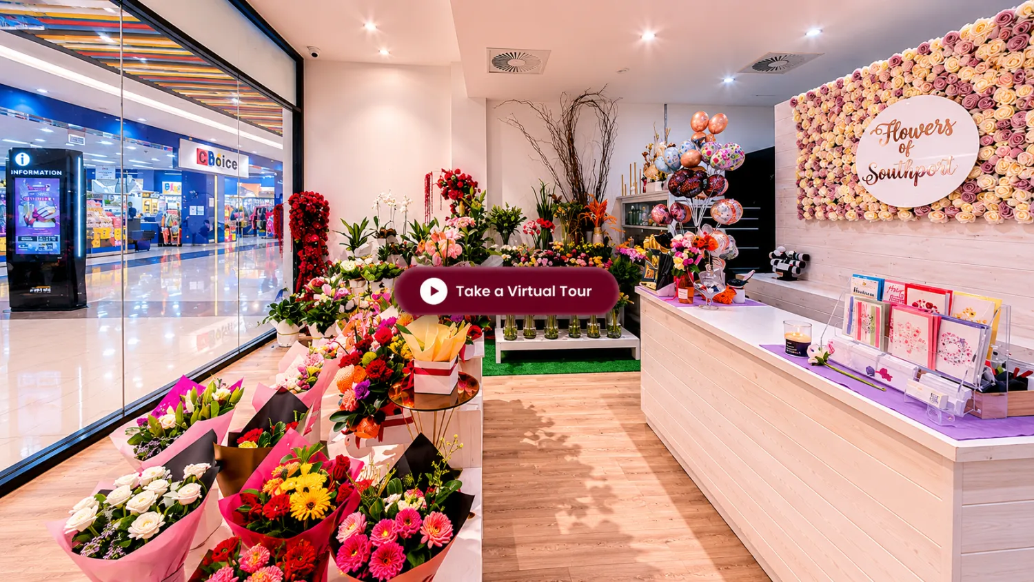 Flowers of Southport shop interior