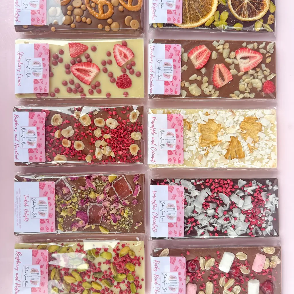 Handmade milk chocolate bars - gift add-on from Flowers of Southport
