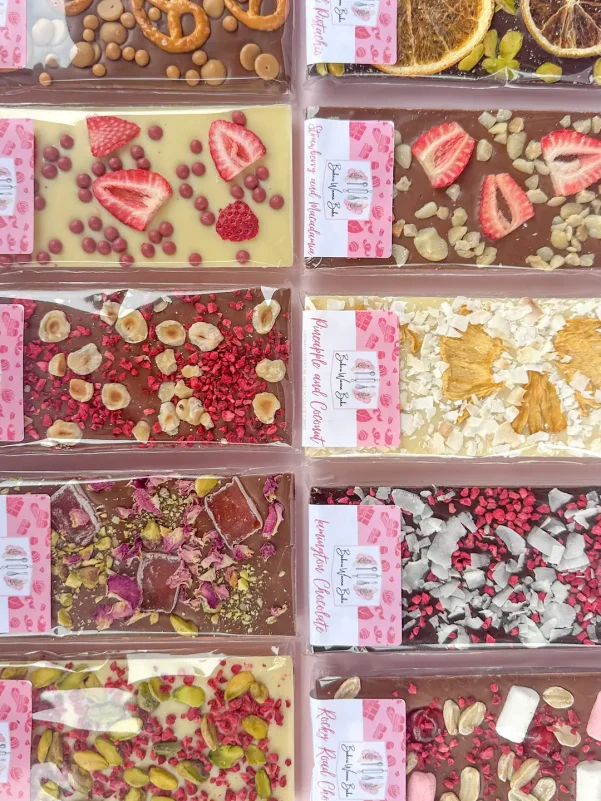 Handmade milk chocolate bars - gift add-on from Flowers of Southport