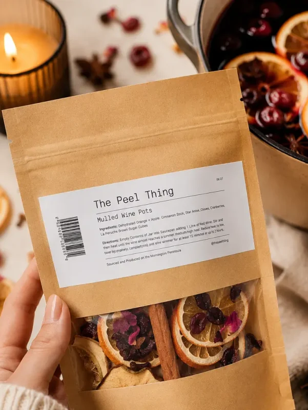 Mulled wine spice pouch by The Peel Thing - gift add-on from Flowers of Southport