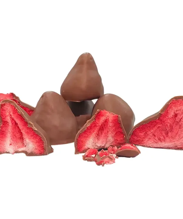 Milk Chocolate Coated Freeze Dried Strawberries