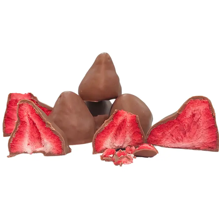 Milk Chocolate Coated Freeze Dried Strawberries