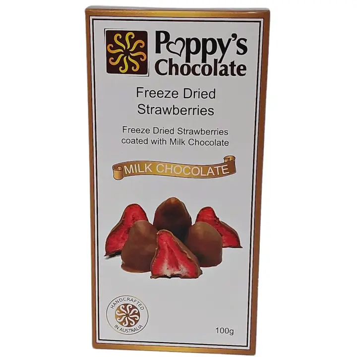 Milk Chocolate Coated Freeze Dried Strawberries