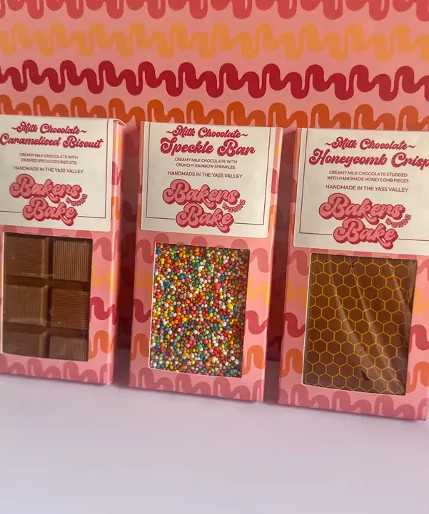 Mini choco gift bars - three flavour boxes